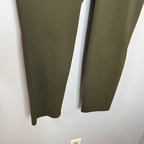 Lululemon On the Fly 7/8 Pant Drawstring Woven Dark Olive Women's 4 - Picture 10 of 11